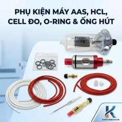 Phụ kiện cho máy quang phổ hấp thu nguyên tử AAS Hãng Hitachi (Đèn cathode rỗng HCl, Cell đo, Ống hút, Ống silicon, Cuội mẫu, O-ring)