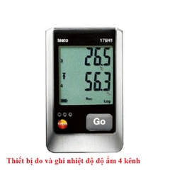 Thiết bị đo và ghi nhiệt độ độ ẩm 4 kênh Testo 176 H1