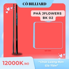 Cơ bida lỗ phá jflower Bk 02