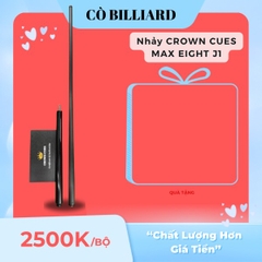 Cơ bida lỗ thuần nhảy CROWN CUES MAX EIGHT J1 ( độc quyền tại CÒ BILLIARD )