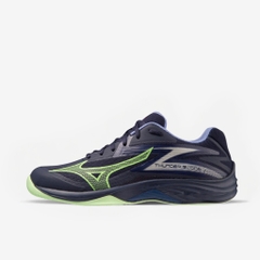 Giày Cầu Lông Mizuno Indoor Thunder Blade Z- Đen Xanh
