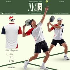 Áo Riki Star AM05 trắng đỏ