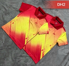 Áo Cầu Lông Có Cổ  Yonex DH2 - Màu Đỏ Vàng