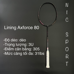 Vợt Cầu Lông Lining Axforce 80 Chính Hãng (Công ty)