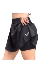 Váy Vina VVN02 Ngắn Trơn - Đen