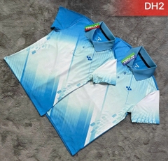Áo Cầu Lông Có Cổ  Yonex DH2 - Xanh Biển
