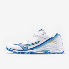 Giày cầu lông Mizuno Wave Claw 3 - Trắng Xanh