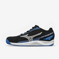 Giày Cầu Lông Mizuno Sky Blaster 3- Đen Trắng Xanh