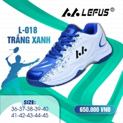 Giày cầu lông Lefus L018 - Trắng Xanh