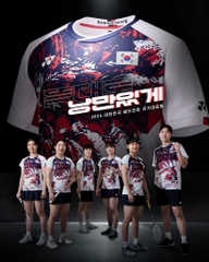 Áo cầu lông Yonex VT231 Tuyển Hàn Olympic - Trắng