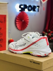 Giày Cầu Lông Mizuno Wave Claw 3- Trắng Đỏ