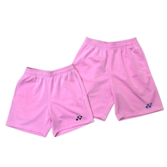 Quần đùi Thể Thao Yonex - Hồng Logo Đen