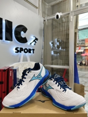 Giày cầu lông Mizuno Wave Fang 2 - Trắng Xanh