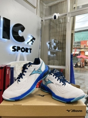 Giày cầu lông Mizuno Wave Fang 2 - Trắng Xanh