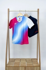 Áo cầu lông Yonex TE VT013 - Xanh Hồng