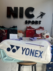 Túi Cầu Lông Yonex BA02331WEX - Trắng Tím - Gia Công