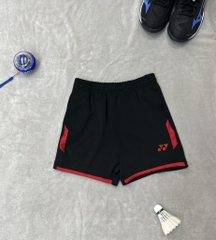 Quần đùi Thể Thao Yonex - Đen Viền Đỏ