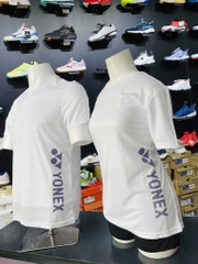 Áo Yonex Runaway 2 3089 logo dọc  trắng