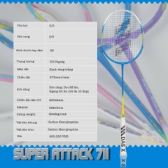 Vợt cầu lông Das X Super Attack 711