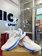 Giày cầu lông Mizuno Wave Fang 2 - Trắng Xanh