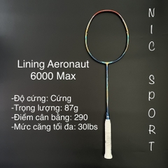 Vợt Cầu Lông Lining Aeronaut 6000 Max Chính Hãng (Công ty)