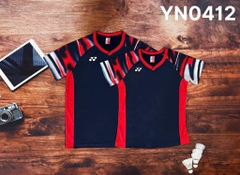 Áo cầu lông Yonex YN0412 - Xanh Đen Đỏ