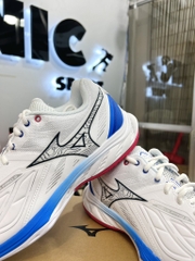 Giày cầu lông Mizuno Wave Fang 2 - Trắng Xanh