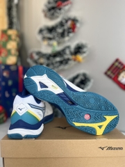 Giày Mizuno Wave Fang 2 trắng xanh vàng