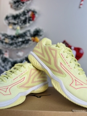 Giày Cầu Lông Mizuno Wave Claw El 2- Vàng Hồng