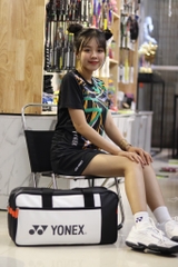 Túi Cầu Lông Yonex 239BT006U Trắng Đen - Gia Công