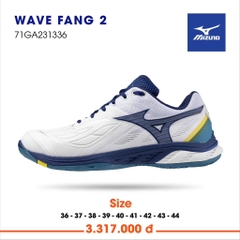 Giày Mizuno Wave Fang 2 trắng xanh vàng