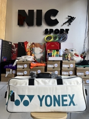 Túi Cầu Lông Yonex 239BT003U Trắng Kẻ Xanh - Gia Công