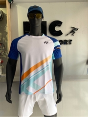 Áo Cầu Lông Yonex TT5 - Trắng Xanh