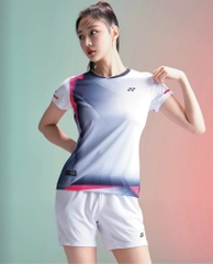 Áo Cầu Lông Yonex VT Trắng - Tím