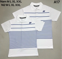 Áo Cầu Lông Yonex Có Cổ LT01 - Trắng