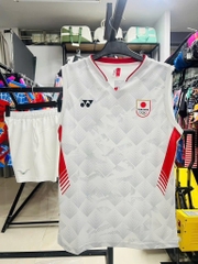 Áo cầu lông Yonex sát nách YN0416 - Trắng Đỏ