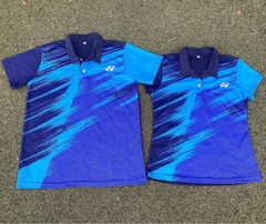 Áo Cầu Lông Yonex Có Cổ A201 - Xanh/Đỏ