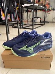 Giày Cầu Lông Mizuno Indoor Thunder Blade Z- Đen Xanh