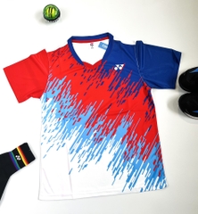 Áo Cầu Lông Yonex T11 - Xanh Đỏ