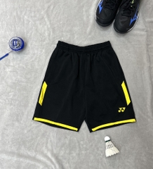 Quần đùi Thể Thao Yonex - Đen Viền Vàng