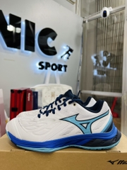 Giày cầu lông Mizuno Wave Fang 2 - Trắng Xanh