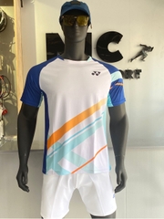 Áo Cầu Lông Yonex TT5 - Trắng Xanh