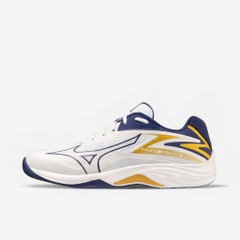 Giày cầu lông Mizuno indoor Thunder blade Z- Trắng Xanh Vàng