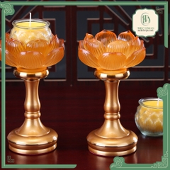 CHÂN NẾN HỔ PHÁCH HÌNH HOA SEN