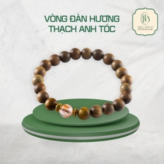 VÒNG TAY ĐÀN HƯƠNG NGŨ HÀNH TRẮNG