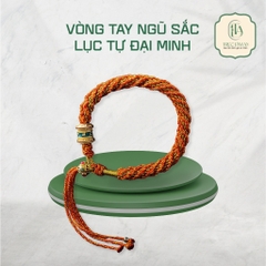VÒNG TAY CHỈ ĐỎ NGŨ SẮC LỤC TỰ ĐẠI MINH