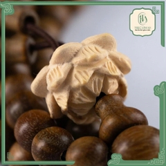 VÒNG TAY 108 HẠT ĐÀN HƯƠNG HOA SEN