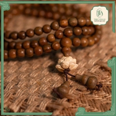 VÒNG TAY 108 HẠT ĐÀN HƯƠNG HOA SEN