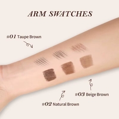 Chì kẻ  & mascara chân mày Flower Knows The Sweetie Bear Dual-Ended Brow Gel & Pencil - màu 01 Taupe Brown