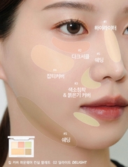 Kem Che Khuyết Điểm Clio Kill Cover Founwear Concealer Palette 6g - MÀU 02 DELGHT